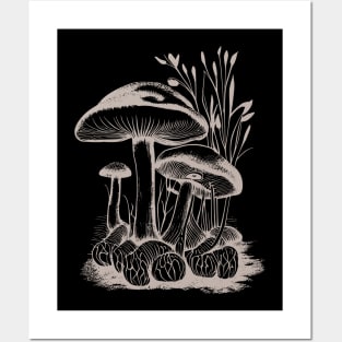 Mushrooms Posters and Art